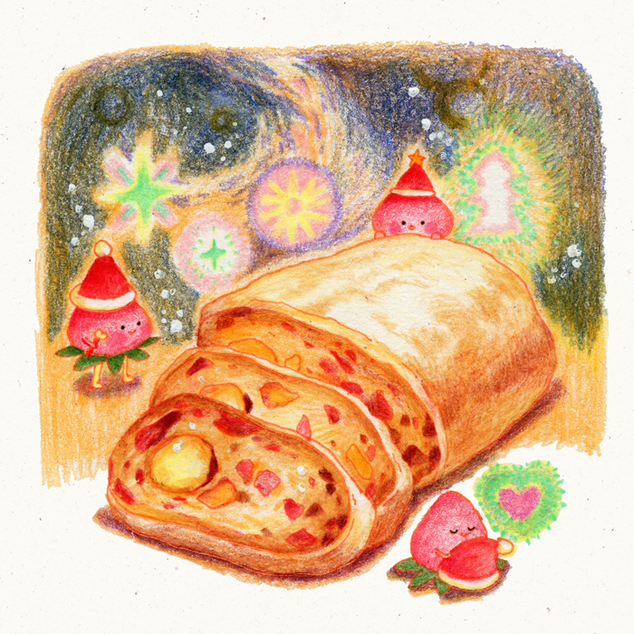 Christmas Stollen Printable Card @ 2024 Lisa Esthi Creation